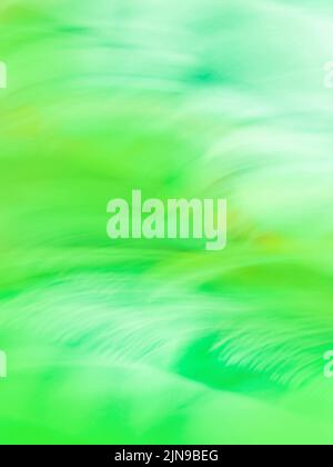 Verdant teal color blurred background. Chlorine greenery  blurred background. Stock Photo
