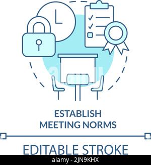 Establish meeting norms concept icon Stock Vector Image & Art - Alamy