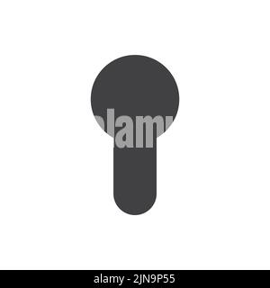 Keyhole silhouette icon or symbol for your design Stock Vector