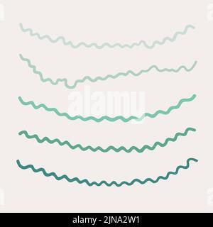 Curvy wavy lines Stock Vector