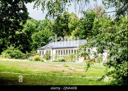 Coburg (Franken, Deutschland): Schloss Rosenau und Garten; Coburg, Germany: Rosenau castle and garden Stock Photo