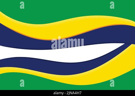 Abstract concept wavy pattern Brazil background. Vector 2016 graphic ...