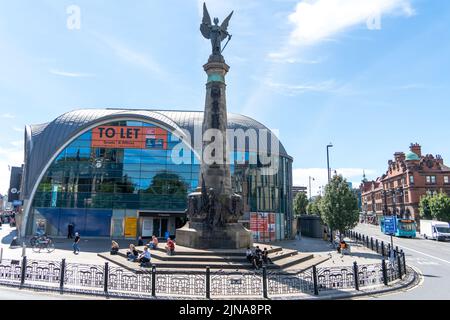 The South African War memorial at the Haymarket in the city of Newcastle upon Tyne, UK. Stock Photo