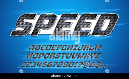 Perforated Steel Font Metal Typeface Metallic Letter And Chrome Numbers With Grid Texture