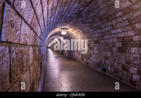 Tunnel leading to Kehlsteinhaus (Eagles Nest), Austria, Germany Stock Photo