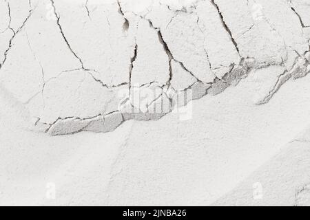 Cracks in the surface of concrete or stone Stock Photo