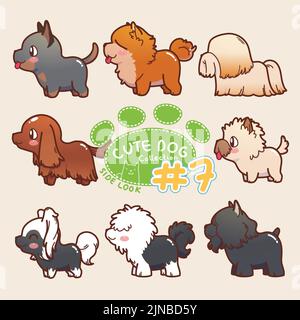 Cute Dog Collection 7 Stock Vector