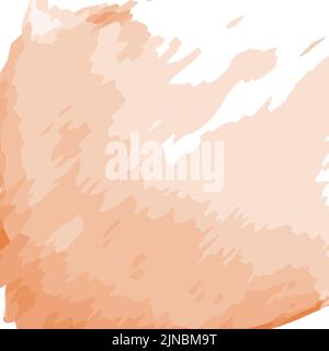 Colorful abstract background texture in trendy autumn orange tints in watercolor manner. Stock Vector