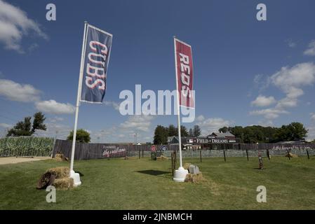 Dyersville, United States. 10th Aug, 2022. Major League Baseball will host the Cincinnati Reds and the Chicago Cubs in the second annual Field of Dreams game in Dyersville, Iowa, Wednesday, August 10, 2022. Photo by Mark Black/UPI Credit: UPI/Alamy Live News Stock Photo