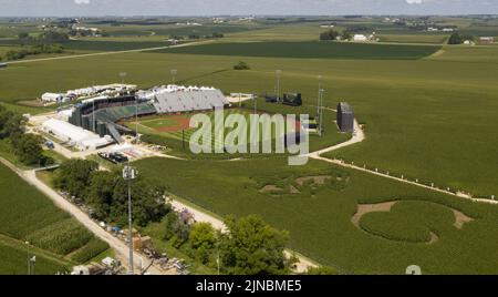 Dyersville, United States. 10th Aug, 2022. Major League Baseball will host the Cincinnati Reds and the Chicago Cubs in the second annual Field of Dreams game in Dyersville, Iowa, Wednesday, August 10, 2022. Photo by Mark Black/UPI Credit: UPI/Alamy Live News Stock Photo