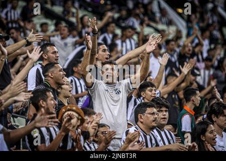 Fortaleza, Brazil. 10th Aug, 2022. CE - Fortaleza - 10/08/2022 - COPA SUL-AMERICANA 2022, CEARA X SAO PAULO - Torcida do Ceara durante partida contra Sao Paulo no estadio Arena Castelao pelo campeonato Copa Sul-Americana 2022. Foto: Lucas Emanuel/AGIF/Sipa USA Credit: Sipa USA/Alamy Live News Stock Photo