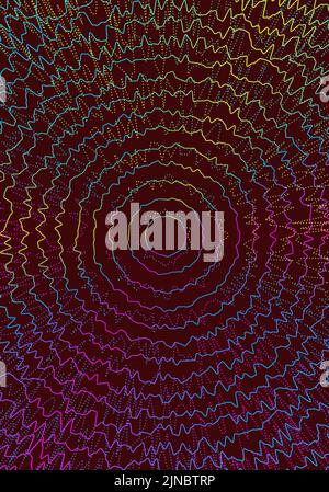 Minimal cover design template. Modern brochure layout. Rainbow vibrant halftone gradients on wine red background. Splendid trendy abstract cover desig Stock Vector