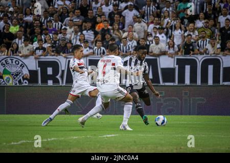 Fortaleza, Brazil. 10th Aug, 2022. CE - Fortaleza - 10/08/2022 - COPA SUL-AMERICANA 2022, CEARA X SAO PAULO - Mendonza jogador do Ceara durante partida contra o Sao Paulo no estadio Arena Castelao pelo campeonato Copa Sul-Americana 2022. Foto: Lucas Emanuel/AGIF/Sipa USA Credit: Sipa USA/Alamy Live News Stock Photo