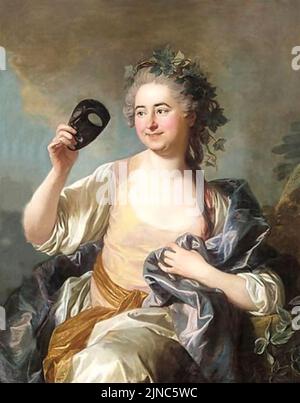 Thalia, Muse Of Comedy by Louis-Michel van Loo Stock Photo