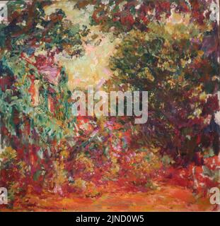 The Artist's House Seen from the Rose Garden by Claude Monet 5108 Stock Photo