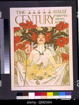 The August Century. Midsummer holiday number - designed by J.C. Leyendecker. Stock Photo