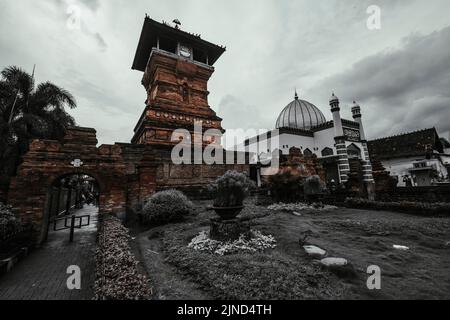 Menara Kudus Mosque is one of the historical relics, as evidence of the process of spreading Islam in Java. This mosque is unique because of its build Stock Photo