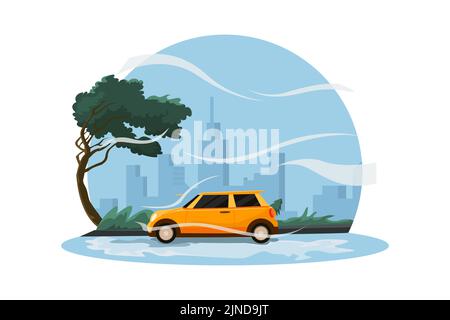 Natural Disasters Illustration concept. Flat illustration isolated on white background Stock Vector