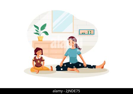 Leisure Activities Illustration concept. Flat illustration isolated on white background Stock Vector