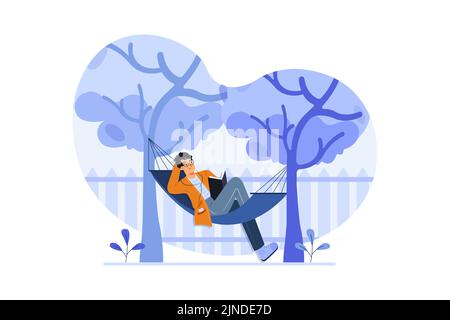 Travel Vacation Illustration concept. Flat illustration isolated on white background Stock Vector