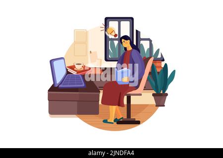 Startup Illustration concept. Flat illustration isolated on white background Stock Vector