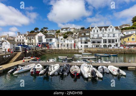 The picturesque harbour of St Mawes on the end of the Roseland Peninsula in Cornwall, england. Stock Photo