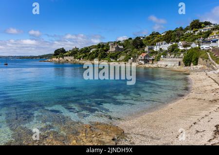 Tavern beach at St.Mawes on the Roseland peninsular in Cornwall, England. Stock Photo