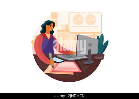 Startup Illustration concept. Flat illustration isolated on white background Stock Vector
