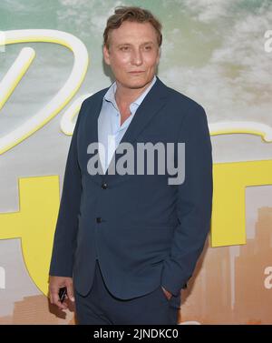 Los Angeles, USA. 10th Aug, 2022. Oliver Masucci arrives at the Netflix's DAY SHIFT World Premiere held at the Regal LA Live in Los Angeles, CA on Wednesday, ?August 10, 2022. (Photo By Sthanlee B. Mirador/Sipa USA) Credit: Sipa USA/Alamy Live News Stock Photo