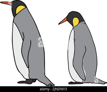 Illustration of emperor penguin Stock Vector