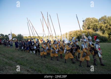 Vivat Vasa 2022 Battle of Two Vasas 1626  re-enactment in Gniew, Poland. August 6th 2022  © Wojciech Strozyk / Alamy Stock Photo *** Local Caption *** Stock Photo