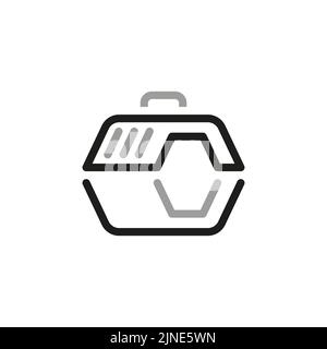 Icon associated with wealth. Animal carrying bag icon. Stock Vector