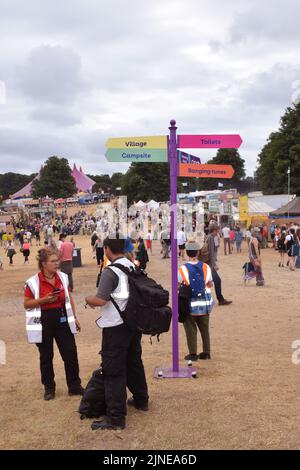 Latitude Festival 2022. Henham Park, Suffolk, UK. Signage Stock Photo