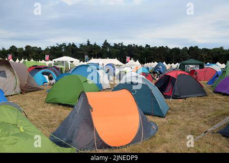 Latitude Festival 2022. Henham Park, Suffolk, UK. Camping Stock Photo