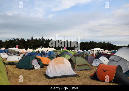 Latitude Festival 2022. Henham Park, Suffolk, UK. Camping Stock Photo