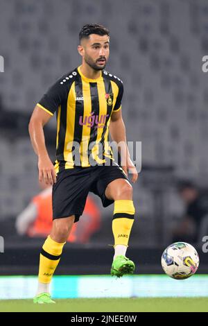 ISTANBUL - Ali Yasar of Istanbulspor AS during the Turkish Super Lig match between Istanbulspor AS and Trabzonspor AS at Ataturk Olimpiyat Stadium on August 5, 2022 in Istanbul, Turkey. ANP | Dutch Height | GERRIT FROM COLOGNE Stock Photo