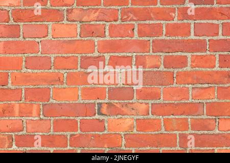 Closeup of red brick wall texture. Stock Photo