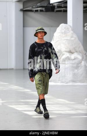 Copenhagen, Copenhagen, Denmark. 10th Aug, 2022. Fashion show of Iso. Poetism brand from Denmark at Copenhagen Fashion Week which takes place from 9 to 12 August 2022 in Copenhagen, Denmark (Credit Image: © Marina Takimoto/ZUMA Press Wire) Stock Photo