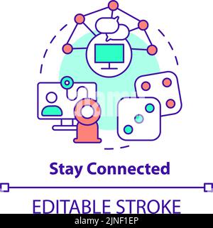 Stay connected concept icon Stock Vector Image & Art - Alamy