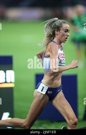 Eilish Mccolgan running 5000 meters at the European Athletics Championships in Berlin 2018. Stock Photo