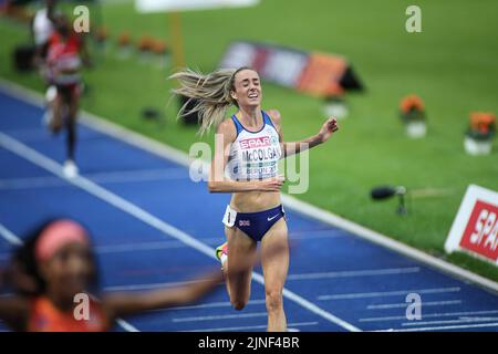 Eilish Mccolgan running 5000 meters at the European Athletics Championships in Berlin 2018. Stock Photo