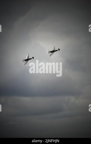 supermarine spitfire vintage fight planes Stock Photo