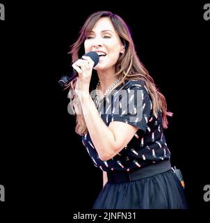 Natalie Imbruglia performing at Carfest North in Cheshire on 24th July 2022. Stock Photo