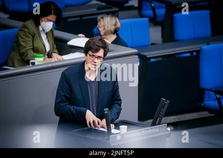 Lukas Koehler, FDP, pictured in the German Bundestag as part of the ...