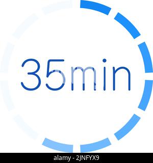 Estimated time required icon vector illustration Stock Vector
