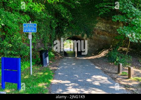The course of the old Saundersfoot mineral railway is now a footpath