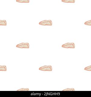 Beret engraved seamless pattern. Vintage headdress in hand drawn style. Sketch texture for fabric, wallpaper, textile, print, title, wrapping paper. V Stock Vector