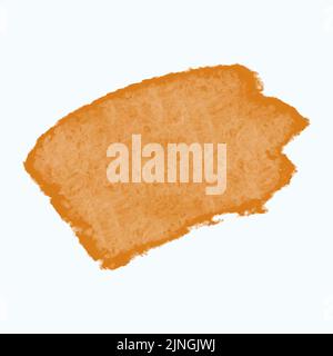 Stripe stain orange digital watercolor, space for insertion, inscriptions, background, backdrop, base. Vector illustration Stock Vector