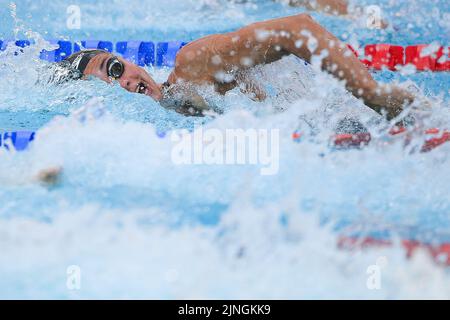 Belgian Valentine Dumont pictured during the 100m Freestyle Women Semifinals at the swimming European championships in Rome, Italy, Thursday 11 August 2022. The European Swimming Championships 2022 take place from 11 to 21 August. BELGA PHOTO NIKOLA KRSTIC Stock Photo