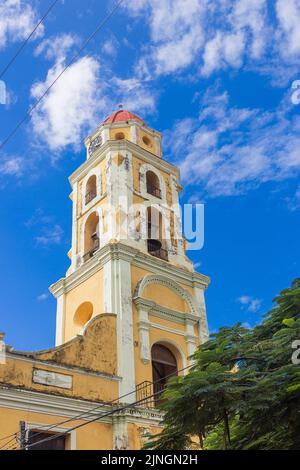View over the city Trinidad on Cuba Stock Photo